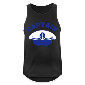 matrosen mütze captain - Männer Tank Top atmungsaktiv - Schwarz - Vorne - Nick (188cm)