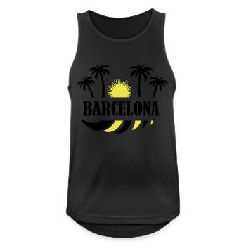 Barcelona - Men's Breathable Tank Top - black - Front - Nick (188cm)