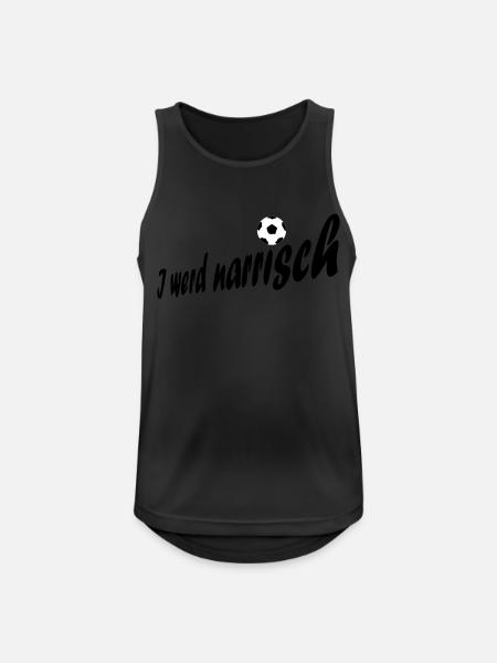 iwerdnarrisch - Männer Tank Top atmungsaktiv - Schwarz
