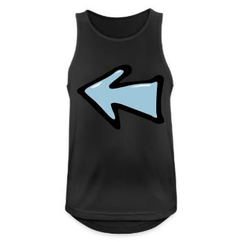 Point Arrow - Men's Breathable Tank Top - black - Front - Nick (188cm)
