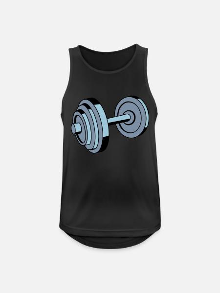 masterfitness_hantel_3fbg - Men's Breathable Tank Top - black