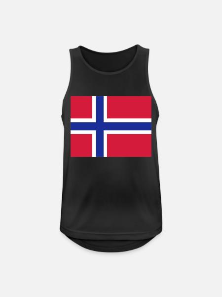 Norwegian Flag - Men's Breathable Tank Top - black