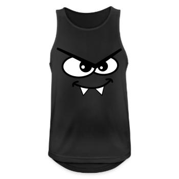 Evil Peep Cartoon Monster Face Vampire Teeth - Men's Breathable Tank Top - black - Front - Nick (188cm)