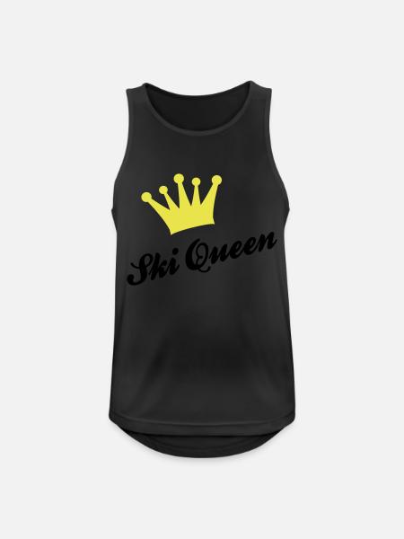 Ski - Männer Tank Top atmungsaktiv - Schwarz