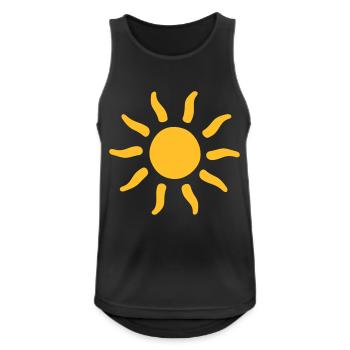 fröhliche Sommer Sonne Sommerurlaub Wintersonne - Männer Tank Top atmungsaktiv - Schwarz - Vorne - Nick (188cm)
