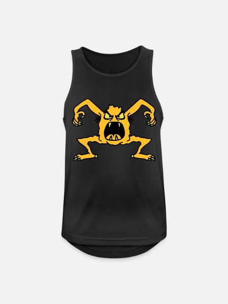 monster - Men's Breathable Tank Top - black