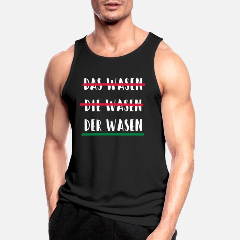das die oder der Cannstatter Wasen Geschenk Männer Tank Top atmungsaktiv