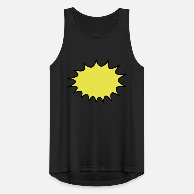 comic cartoon balloon bubble frame border Men's Breathable Tank Top