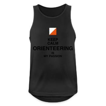 Orienteering / Orienteer / Course d'Orientation - Débardeur respirant Homme - noir - Devant - Nick (188cm)