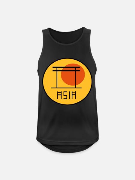 ASIA - Men's Breathable Tank Top - black
