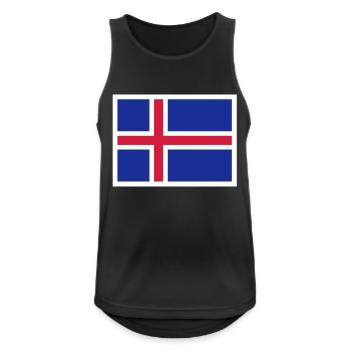 Iceland - Men's Breathable Tank Top - black - Front - Nick (188cm)