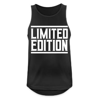 Limited Edition - Männer Tank Top atmungsaktiv - Schwarz - Vorne - Nick (188cm)