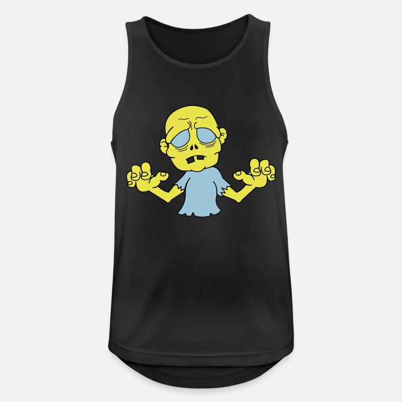Zombie - Männer Tank Top atmungsaktiv - Schwarz