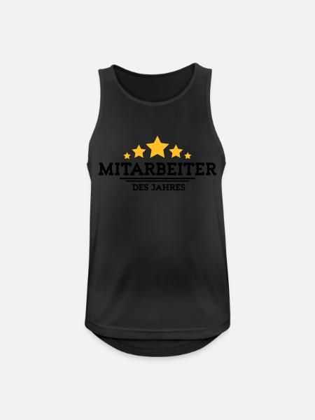 mitarbeiter des Jahres - Männer Tank Top atmungsaktiv - Schwarz