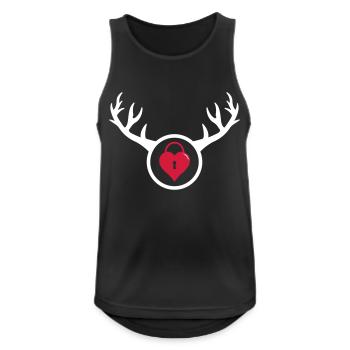 Cuckold - Der gehörnte Mann Geschenk Geburtstag - Männer Tank Top atmungsaktiv - Schwarz - Vorne - Nick (188cm)
