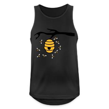 Beehive Branch - Men's Breathable Tank Top - black - Front - Nick (188cm)