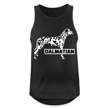 Dalmatian - Men's Breathable Tank Top - black - Front - Nick (188cm)