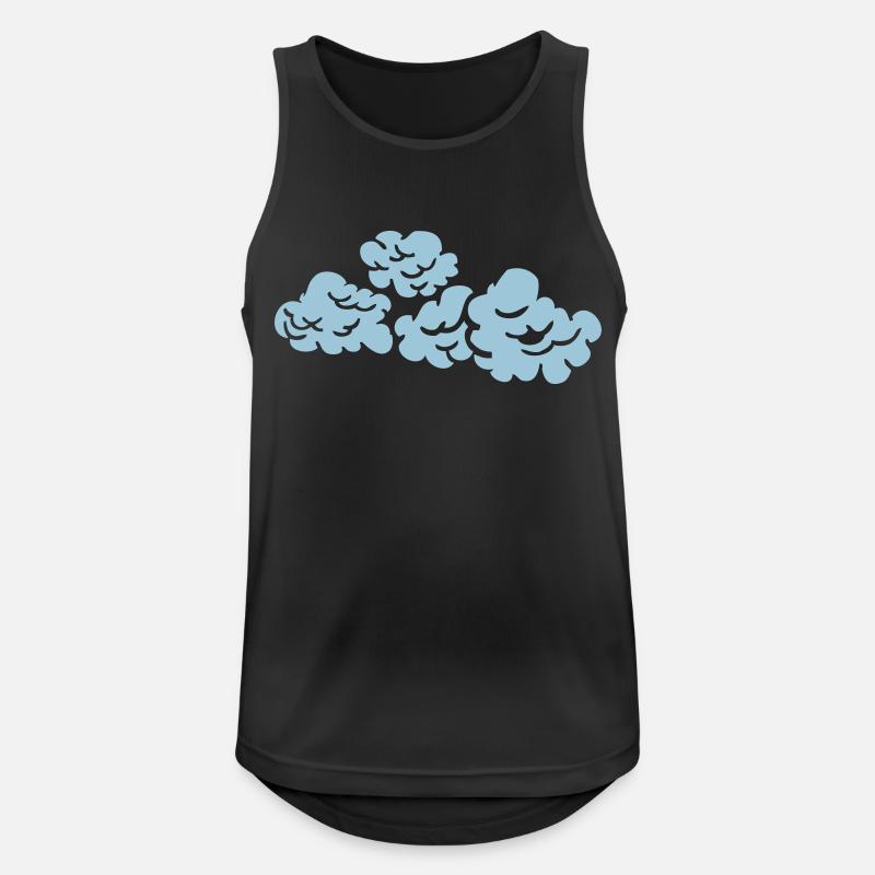 cloud - Men's Breathable Tank Top - black