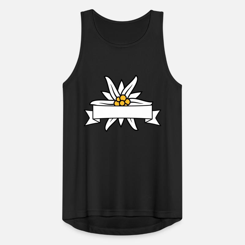 Text Banner Edelweiss Männer Tank Top atmungsaktiv