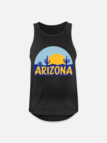 Desert USA Arizona Landscape - Men's Breathable Tank Top - black