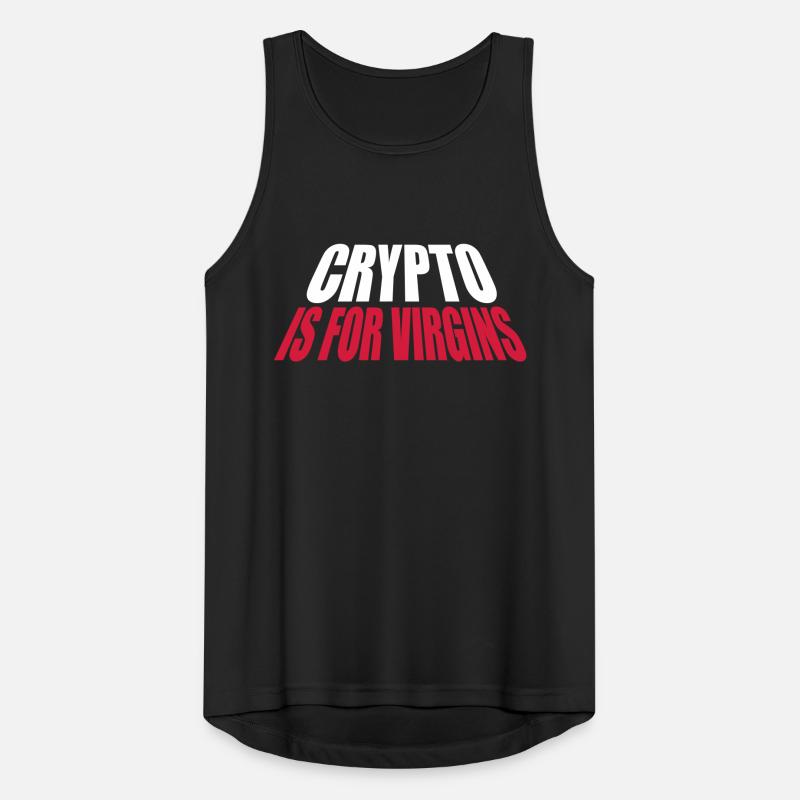 crypto is for virgins Men's Breathable Tank Top