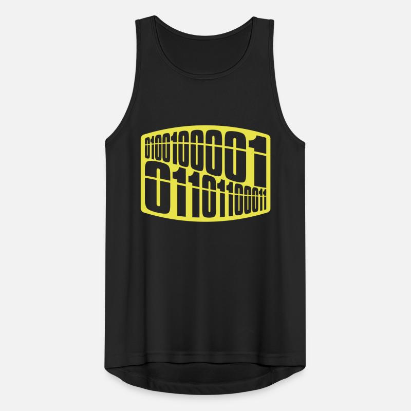 Binary Code Program Language Men's Breathable Tank Top