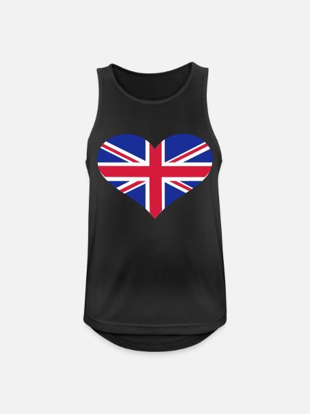 UK - Men's Breathable Tank Top - black