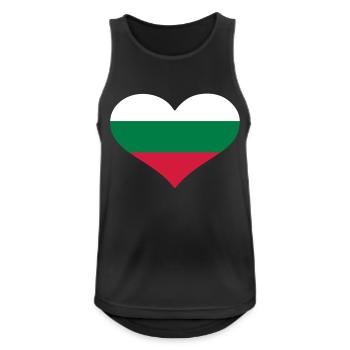 Bulgaria - Men's Breathable Tank Top - black - Front - Nick (188cm)