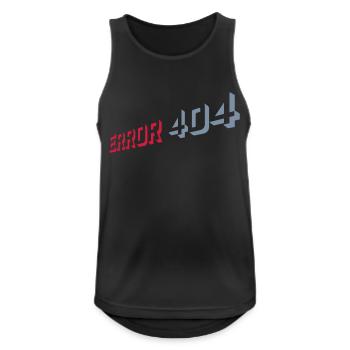 Error 404 Nerd Computer - Men's Breathable Tank Top - black - Front - Nick (188cm)
