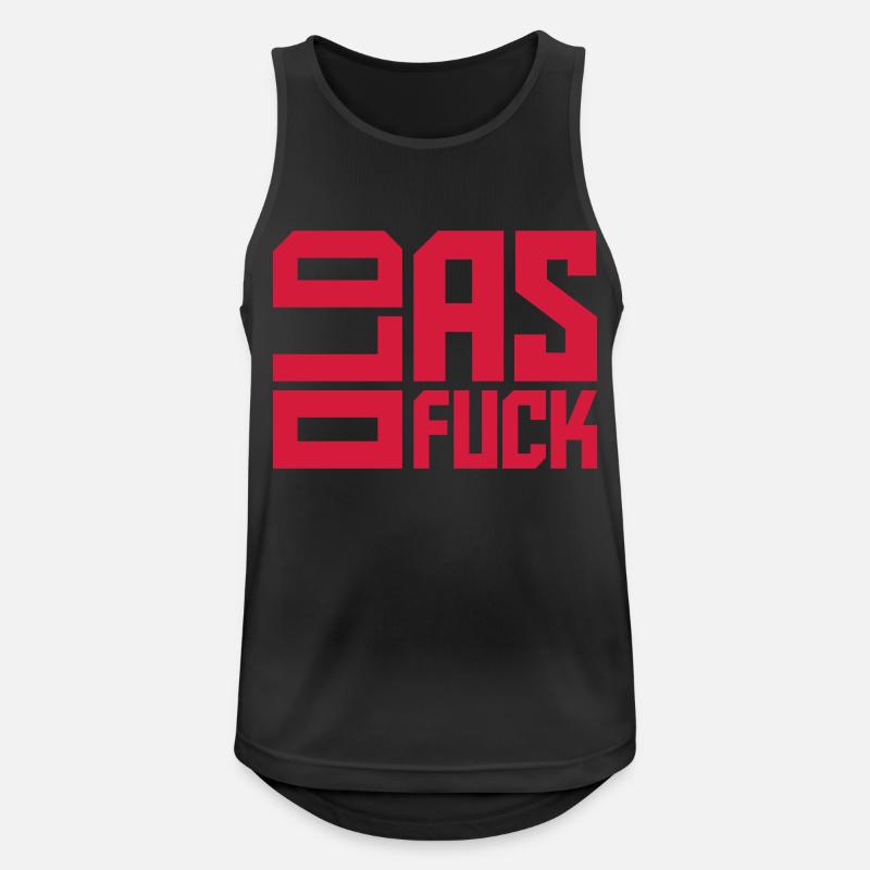 old AF Text Logo - Männer Tank Top atmungsaktiv - Schwarz