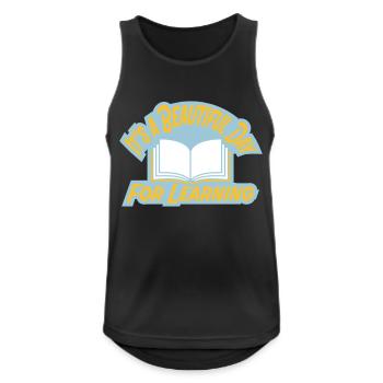 beautiful day for learning - Men's Breathable Tank Top - black - Front - Nick (188cm)