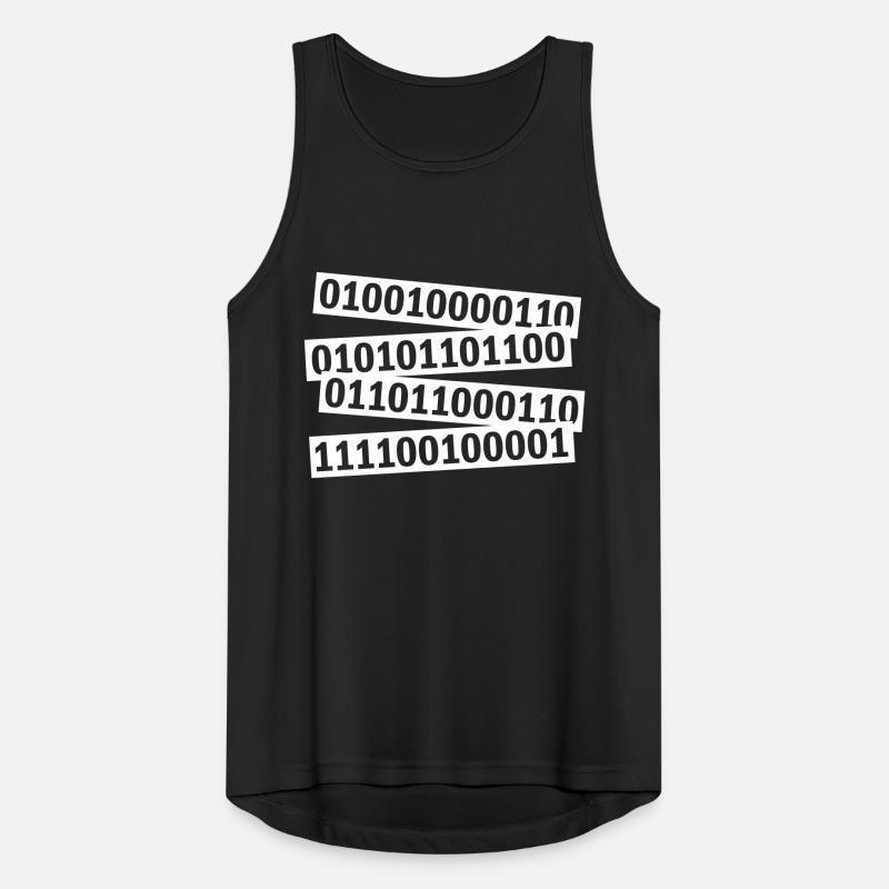 Binär Code Programm Sprache Männer Tank Top atmungsaktiv