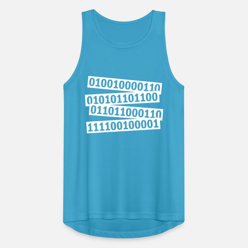 Binär Code Programm Sprache Männer Tank Top atmungsaktiv