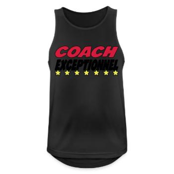 COACH exceptionnel - Débardeur respirant Homme - noir - Devant - Nick (188cm)