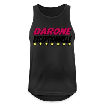 DARONE exceptionnelle - Débardeur respirant Homme - noir - Devant - Nick (188cm)