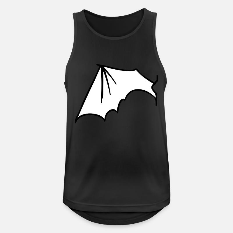 batwing_left - Männer Tank Top atmungsaktiv - Schwarz