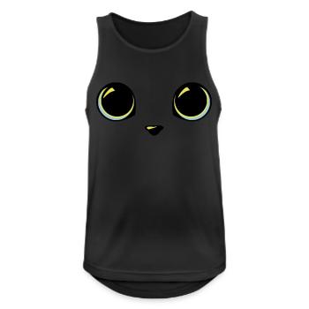 cat eyes - Men's Breathable Tank Top - black - Front - Nick (188cm)