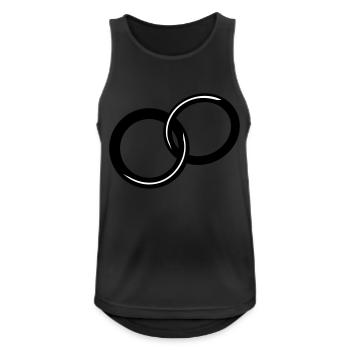Rings / / marriage proposal / / Get engaged / / - Men's Breathable Tank Top - black - Front - Nick (188cm)