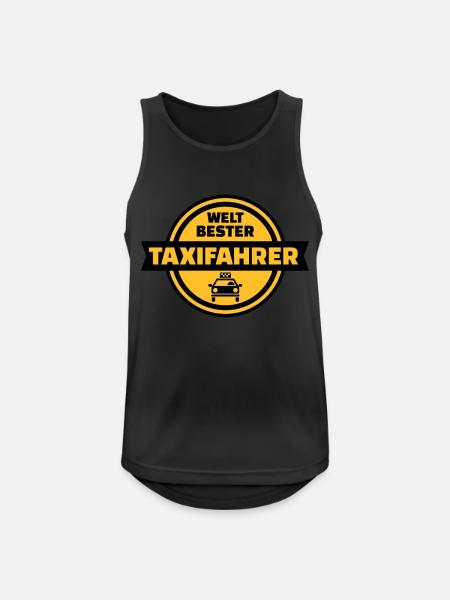 Taxifahrer - Männer Tank Top atmungsaktiv - Schwarz
