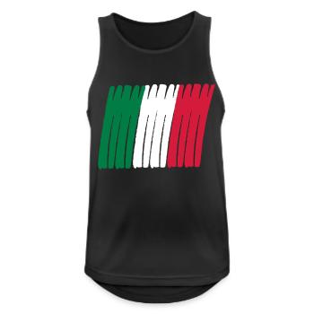 italia banner - Men's Breathable Tank Top - black - Front - Nick (188cm)