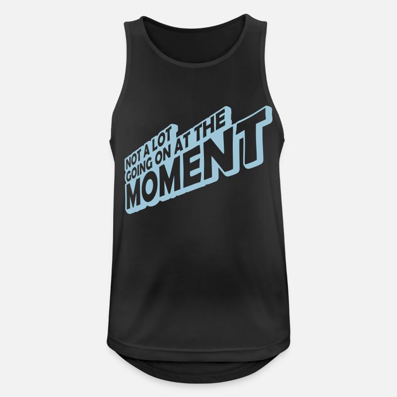 Not much going on - Männer Tank Top atmungsaktiv - Schwarz