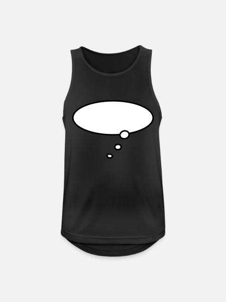 gedankenblase / - Men's Breathable Tank Top - black