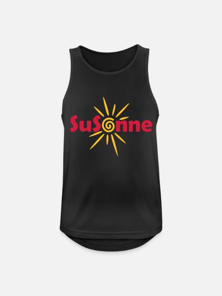 SuSonne - Men's Breathable Tank Top - black