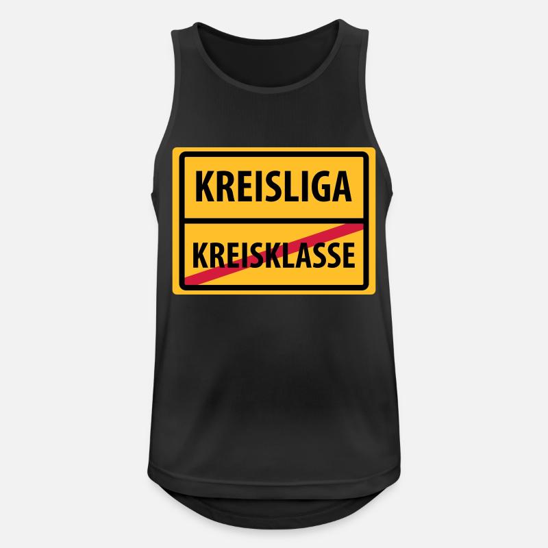 kreisliga aufstieg kreisklasse - Männer Tank Top atmungsaktiv - Schwarz