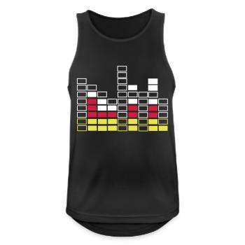 Bassline - Männer Tank Top atmungsaktiv - Schwarz - Vorne - Nick (188cm)