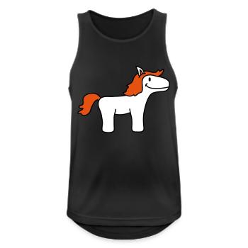 Pony - Men's Breathable Tank Top - black - Front - Nick (188cm)