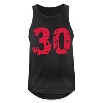 30 Alt Kaputt Jahre Risse - Männer Tank Top atmungsaktiv - Schwarz - Vorne - Nick (188cm)