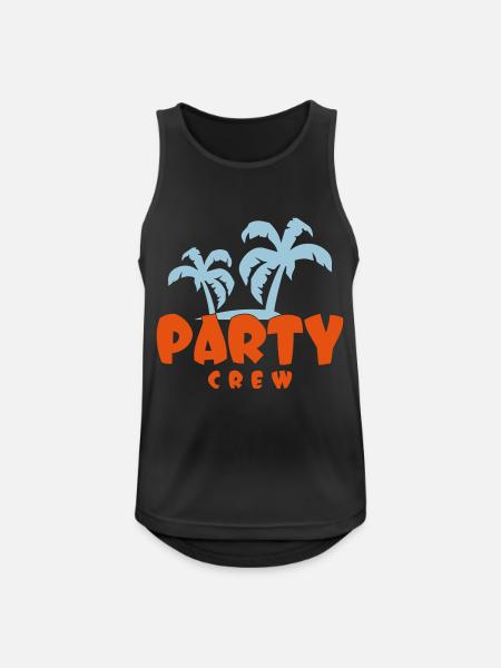PARTY CREW - Men's Breathable Tank Top - black