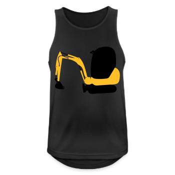 Bagger - Männer Tank Top atmungsaktiv - Schwarz - Vorne - Nick (188cm)