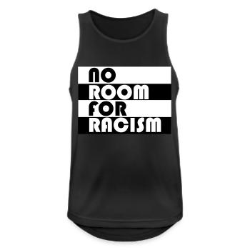 Kein Platz für Rassismus - Männer Tank Top atmungsaktiv - Schwarz - Vorne - Nick (188cm)